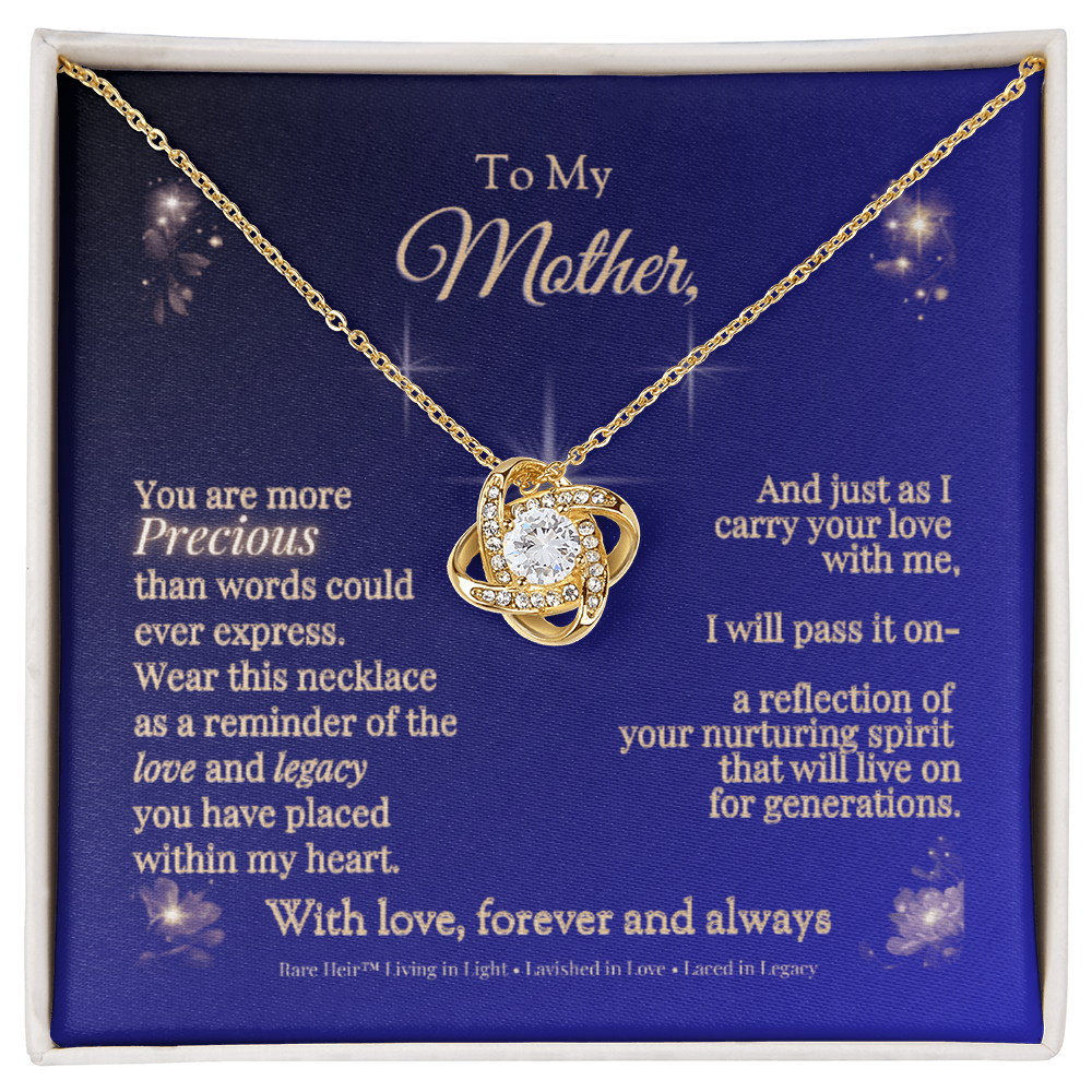 Rare Heir™ Mother's Legacy Love Knot Necklace