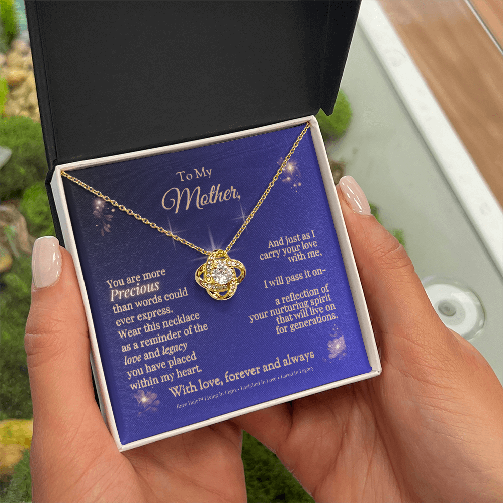 Rare Heir™ Mother's Legacy Love Knot Necklace