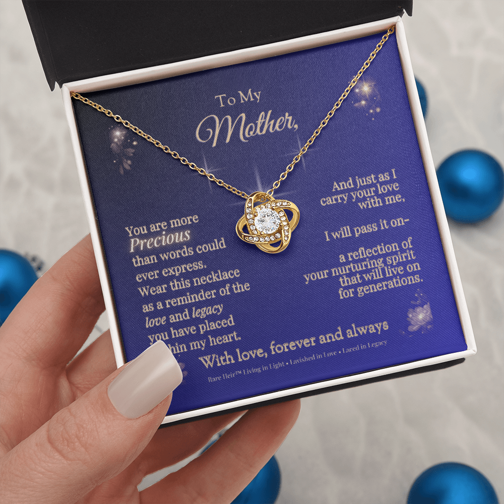 Rare Heir™ Mother's Legacy Love Knot Necklace