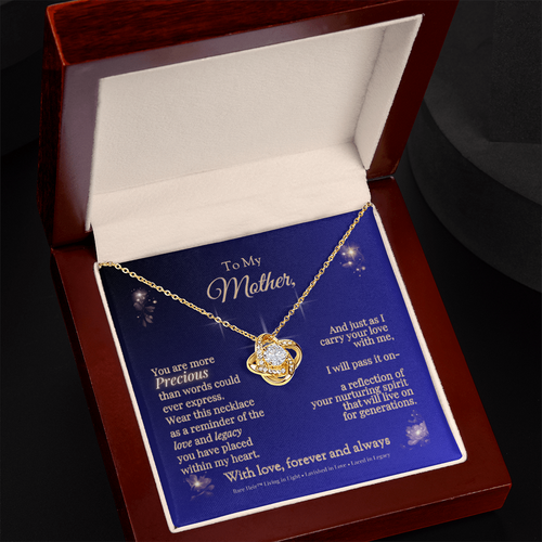 Rare Heir™ Mother's Legacy Love Knot Necklace