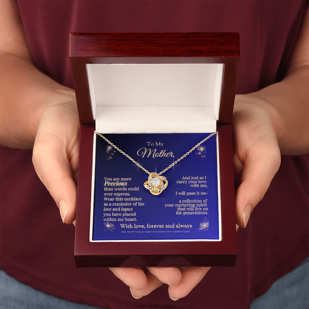 Rare Heir™ Mother's Legacy Love Knot Necklace