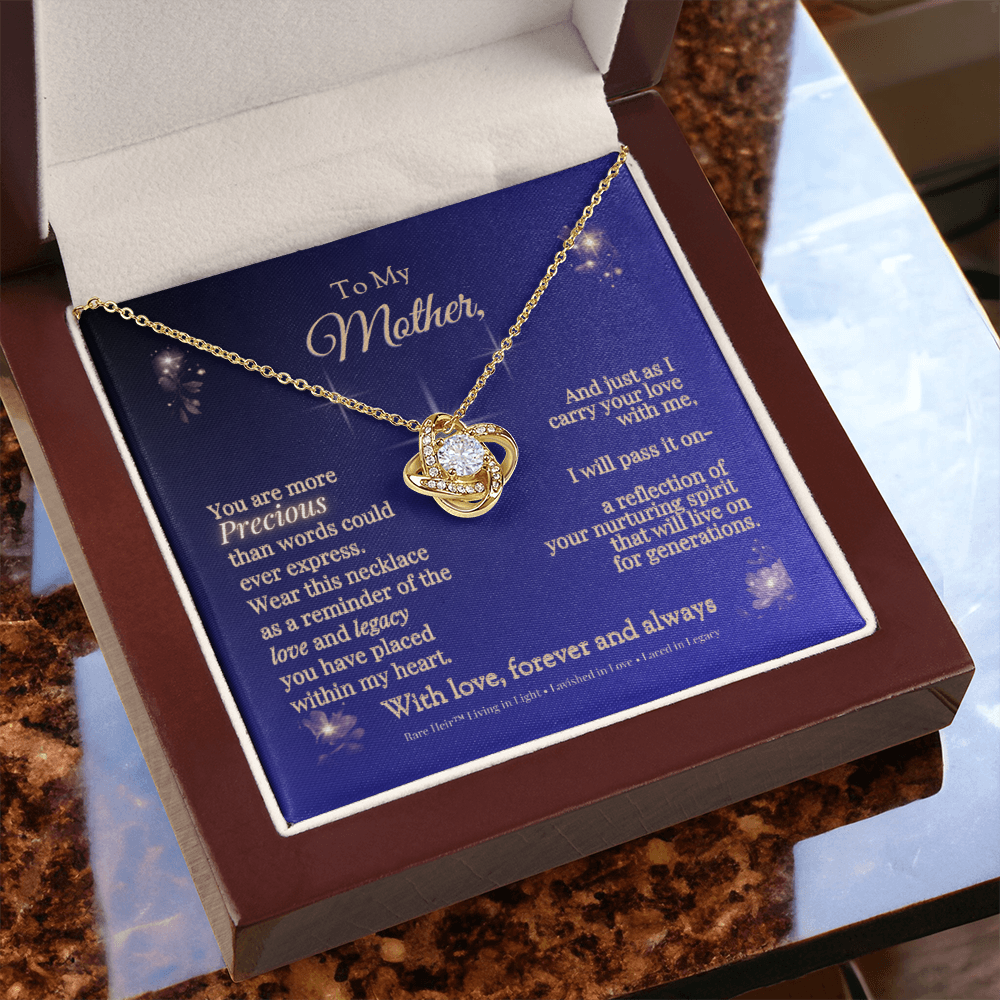Rare Heir™ Mother's Legacy Love Knot Necklace