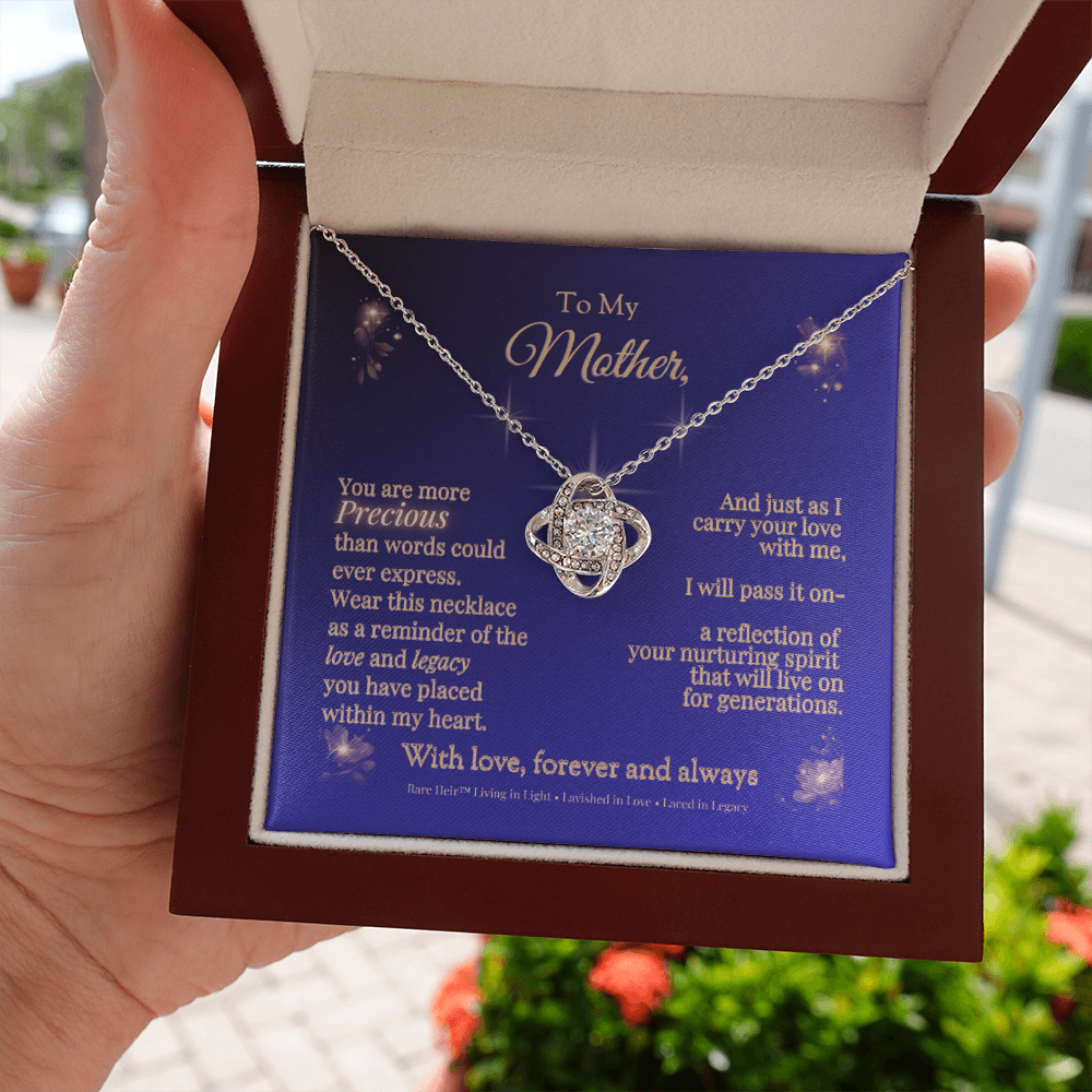 Rare Heir™ Mother's Legacy Love Knot Necklace