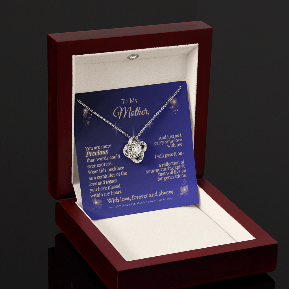 Rare Heir™ Mother's Legacy Love Knot Necklace