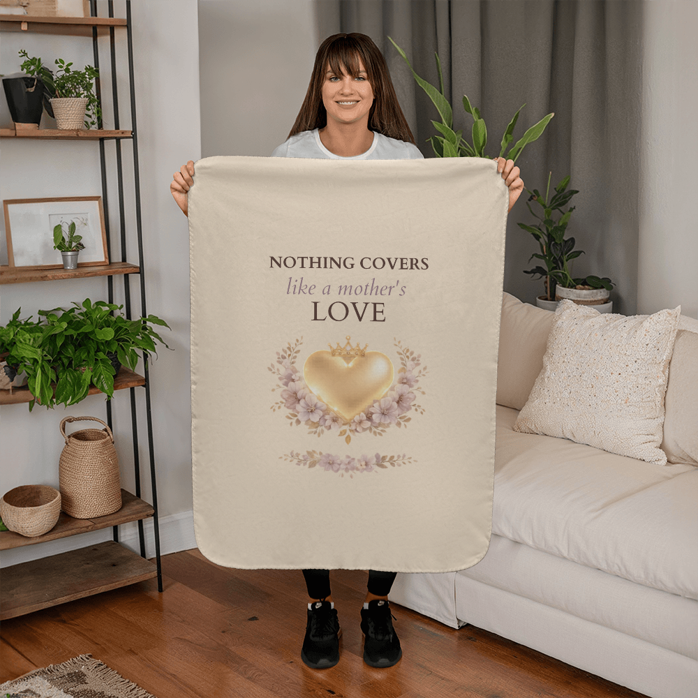 Nothing Covers Like a Mother's Love Blanket – Luxury Heirloom Gift for Mom