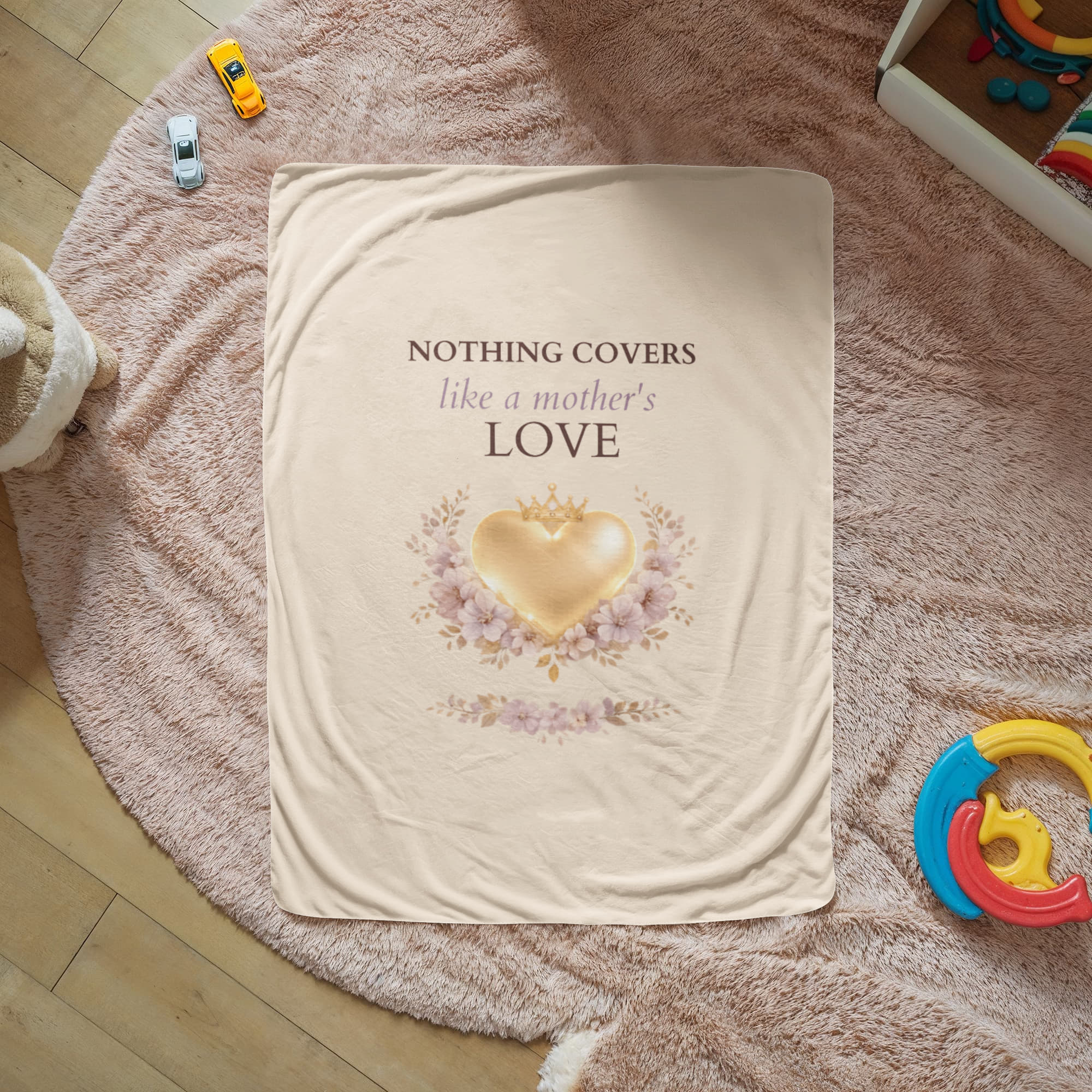 Nothing Covers Like a Mother's Love Blanket – Luxury Heirloom Gift for Mom