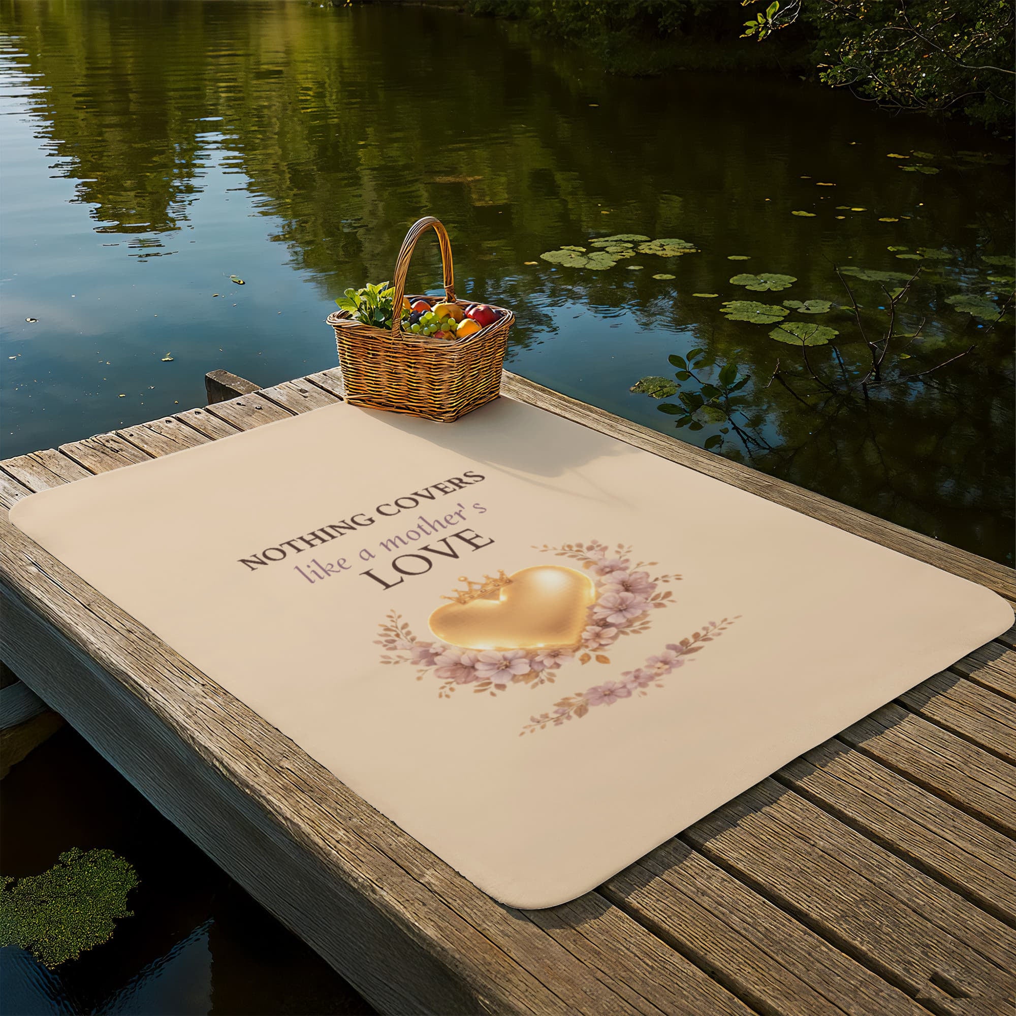 Nothing Covers Like a Mother's Love Blanket – Luxury Heirloom Gift for Mom
